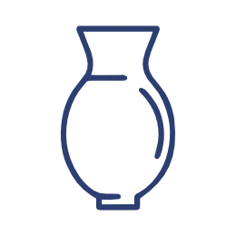 Вазы из цветного стекла с рельефным корпусом