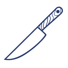 Ножи из нержавеющей стали с деревянными ручками